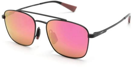 Zwarte zonnebril voor dagelijks gebruik Maui Jim , Black , Unisex - 58 MM