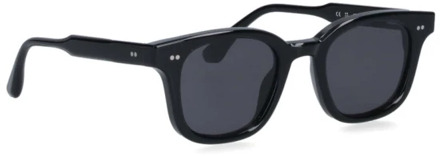 Zwarte Zonnebrillen Elegant Acetaat Collectie CHiMi , Black , Unisex - ONE Size