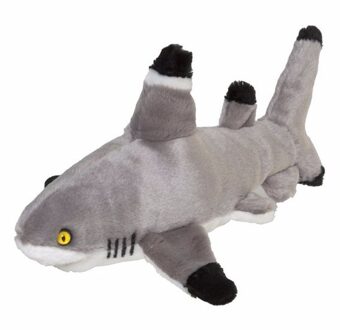 Zwartpun trifhaai - pluche knuffel dier - 30 cm - Haaien knuffels Multi