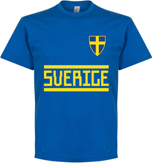 Zweden Team T-Shirt - Blauw - XXXL