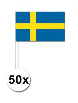 Zweden zwaai vlaggetjes 50 stuks