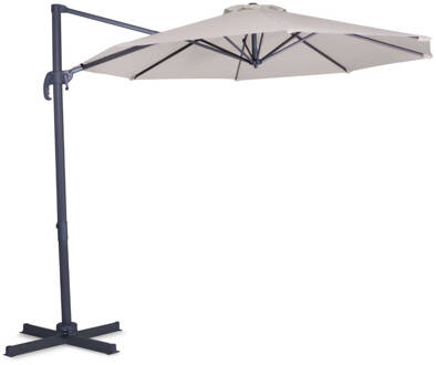 Zweefparasol Bardolino Ø300cm Draai kantelbaar Beige