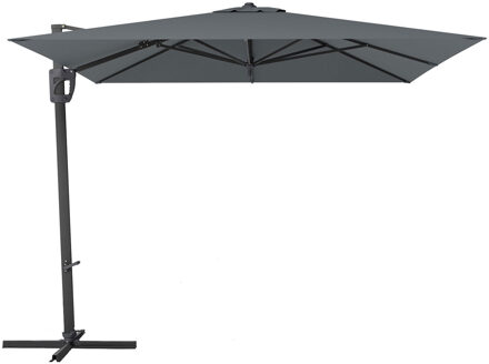 Zweefparasol Capri 300 x 300 cm grijs