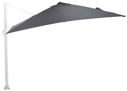 Zweefparasol Hawaii 300x300 - wit - zwart