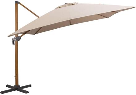 Zweefparasol Nancy - 300x300 Cm - Aluminium - Taupe