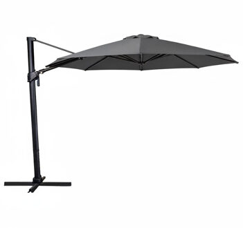 Zweefparasol Palmas 330cm rond (charcoal grey)