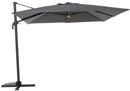 Zweefparasol Relax - D 300cm - Antraciet - 360° Draaibaar 200g/m² Aluminium Mast