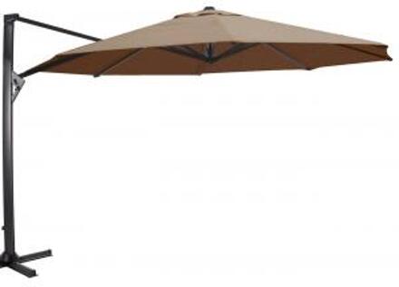 Zweefparasol Taurus Taupe Dia. 3,5 M Lesli Living