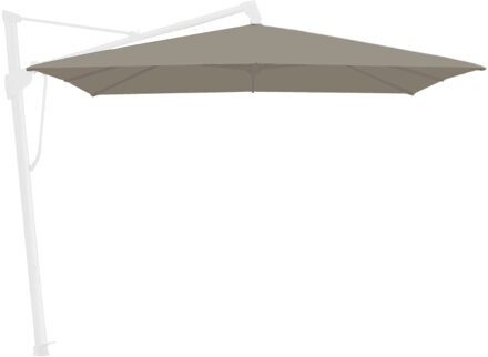 Zweefparasoldoek Glatz Sombrano®   300x300cm vierkant (151 Ash)
