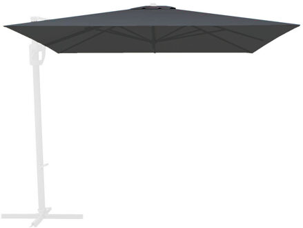 Zweefparasoldoek Rhino   300x300cm vierkant dark grey (polyester)