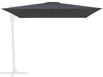 Zweefparasoldoek Rhino universeel   400x300cm rechthoek dark grey (polyester)