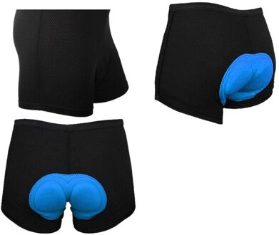 Zweet Quick Dag Riding Gel Siliconen Kussen Shorts Fiets Ademende 3D Pad Slips Mannen Zwarte Fietsen Ondergoed XL