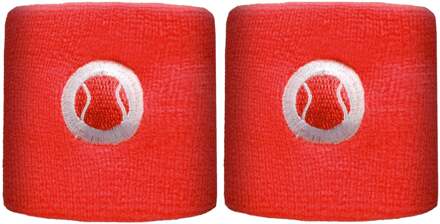 Zweetband kort rood - nosize