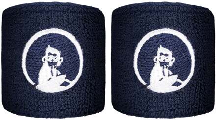 Zweetband Verpakking 2 stuks kort blauw - nosize