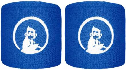 Zweetband Verpakking 2 stuks kort blauw - nosize