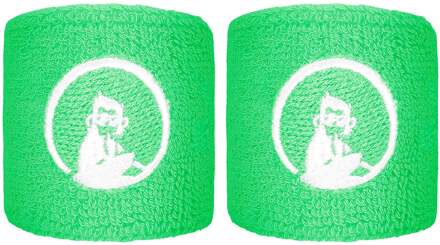 Zweetband Verpakking 2 stuks kort groen - nosize