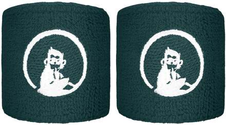 Zweetband Verpakking 2 stuks kort groen - nosize