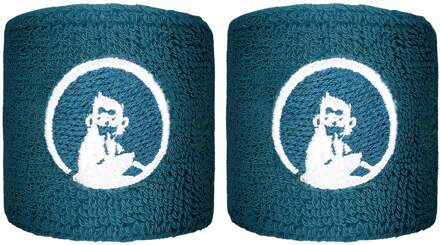 Zweetband Verpakking 2 stuks kort petrolblauw - nosize