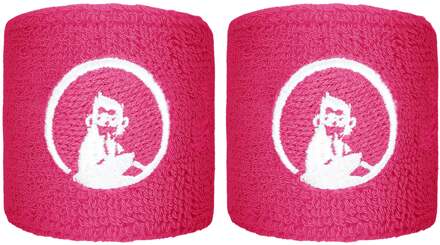 Zweetband Verpakking 2 stuks kort roze - nosize