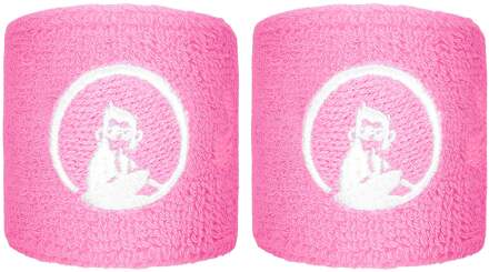 Zweetband Verpakking 2 stuks kort roze - nosize