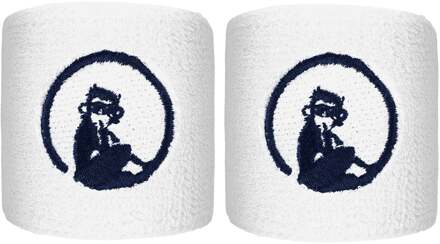 Zweetband Verpakking 2 stuks kort wit - nosize