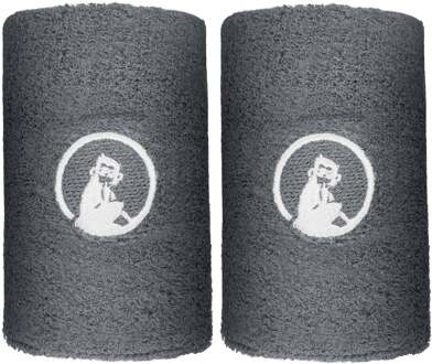 Zweetband Verpakking 2 stuks lang donkergrijs - nosize