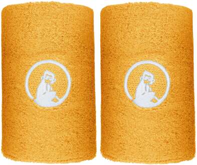 Zweetband Verpakking 2 stuks lang oranje - nosize