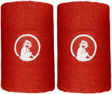 Zweetband Verpakking 2 stuks lang rood - nosize