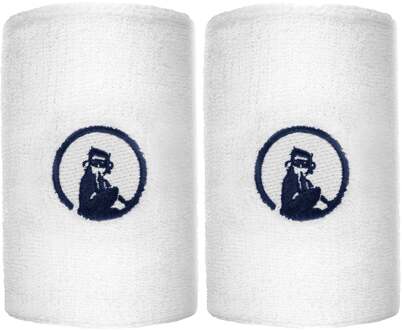 Zweetband Verpakking 2 stuks lang wit - nosize