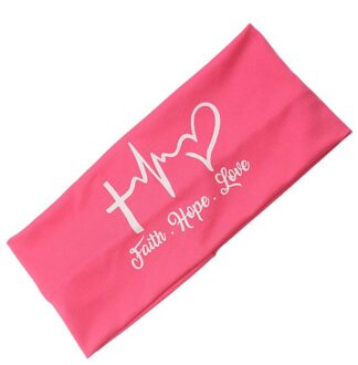 Zweetband Voor Mannen Vrouwen Hoofd Band Yoga Hoofdbanden Hoofddeksels Elastische Sport Haarbanden Sport Haaraccessoires Veiligheid Band # T2P roze