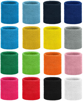 Zweetbandjes gekleurd voor de pols  licht roze