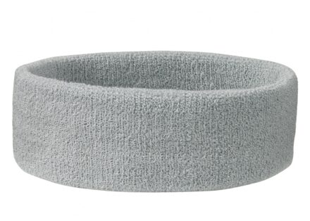 Zweetbandjes haarbandjes lichtgrijs