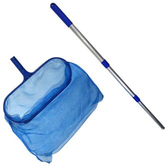 Zwembad Accessoires Skimmer Net Met Verstelbare Telescopische Pole Diepe Zak Netto Water Oppervlak Puin Reinigen Netto