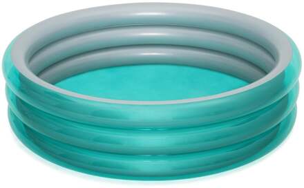 Zwembad Big Metallic rond 201x53 cm blauw