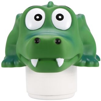 Zwembad Chloor Floater Zwembad Vinyl Drijvende Krokodil Dier Zwembad Diffuser Chloor Dispenser Reiniging Tabletten