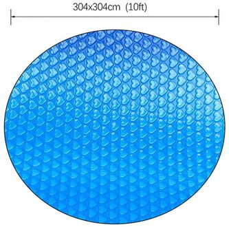 Zwembad Cover Solar Pe Regendicht Stofkap Blauw Ronde Tarp Familie Tuin Zwembaden Zwembad Accessoires Levert Gereedschap 10 feet