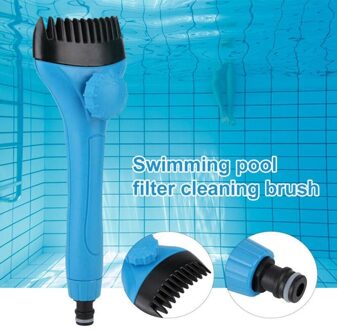 Zwembad Filter Cleaner Schoon Borstel Mini Handheld Zwembad Schoonmaken Accessoires Tool Borstel Verwijdert Puin Vuil