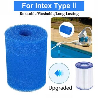 Zwembad Filter Foam Herbruikbare Wasbare Voor H/A/S1/I/Ii/Vi/D/Vii/B Type Zwembad Filter Spons Cartridge Geschikt Bubble Jetted type II