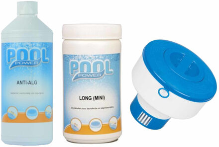 Zwembad hygiene onderhoud set voor kleine tot middelgrote zwembaden - Zwembadreinigingsmiddelen