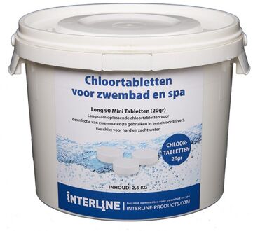 Zwembad Interline chloortabletten - 20 grams, 2,5kg