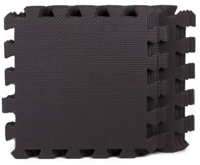 Zwembad ondertegels 9 stuks zwart - Zwembad afdekzeilen