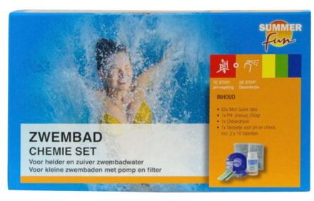 zwembad startset - chemie mini Blauw