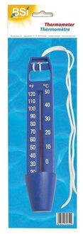 Zwembad thermometer - blauw - 26 cm - Zwembadwater temperatuur meters