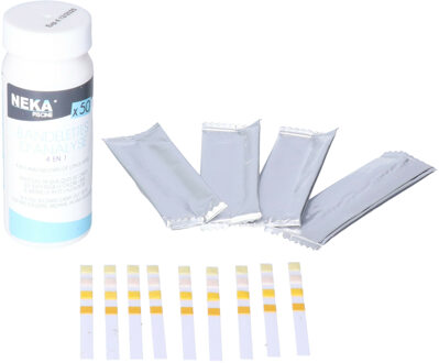 Zwembad water kwaliteit teststrips - 50x stuks - 4 testen in 1