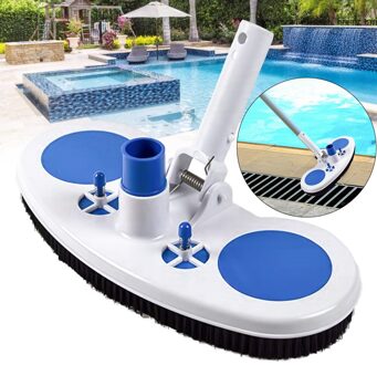 Zwembad Zuig Vacuüm Hoofd Borstel Cleaner Half Moon Flexibele Zwembad Gebogen Zuig Hoofd Schoonmaak Tool Voor Muur