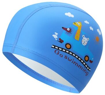 Zwembril Badmuts Anti-Fog Anti-Uv Protector Zachte Siliconen Neusbrug Recept Zwemmen Bril Voor Kinderen Kids blauw