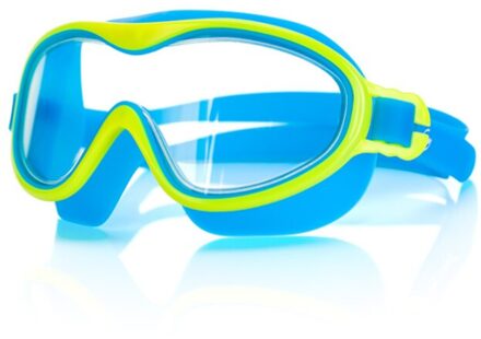 Zwembril Badmuts Anti-Fog Anti-Uv Protector Zachte Siliconen Neusbrug Recept Zwemmen Bril Voor Kinderen Kids Blauw