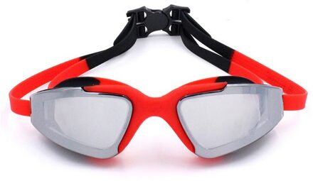 Zwembril Professionele Volwassenen Jeugd Mannen Anti Fog Waterdicht Zwemmen Bril Zwemmen Zwembad Brillen Natacion Duikuitrusting zwart met rood