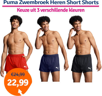 Zwembroek Heren Short Shorts Navy-XL