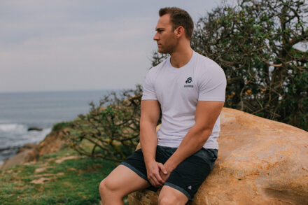 Zwembroek voor Heren met Patroon Grijs Zwart - XL